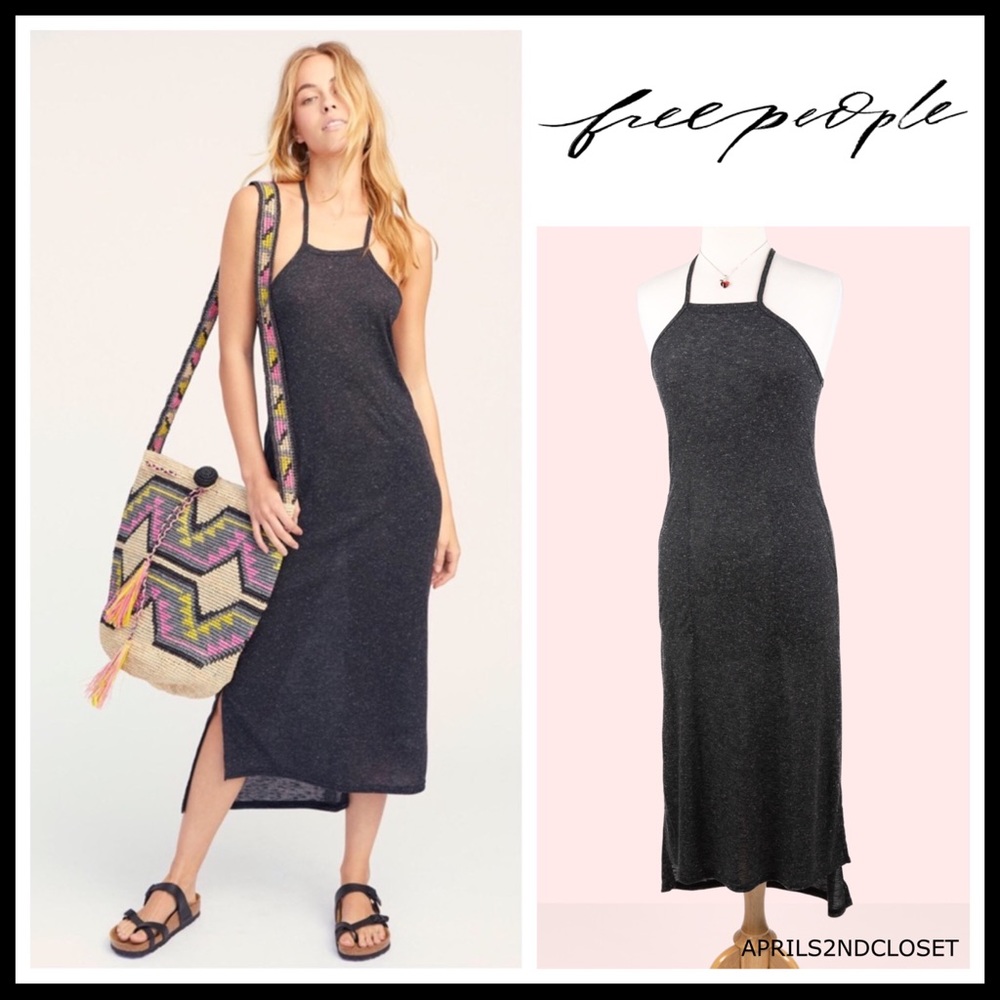 FREE PEOPLE BOHO MAXI TANK SUN SLIP DRESS A2C - Picture 16 of 16